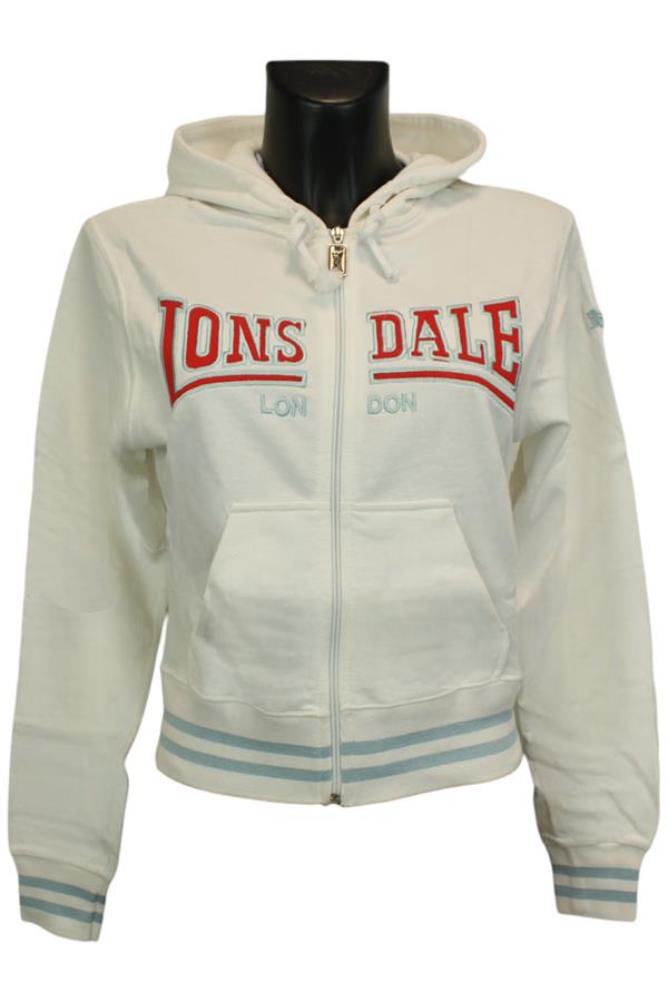 LONSDALE LONDON FELPA CON ZIP E CAPPUCCIO