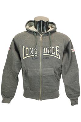 LONSDALE LONDON FELPA CON ZIP E CAPPUCCIO