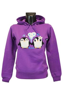 TOKIDOKI PENGUIN IN LOVE FELPA CON CAPPUCCIO