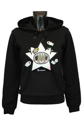 TOKIDOKI CARINA STAR FELPA CON CAPPUCCIO