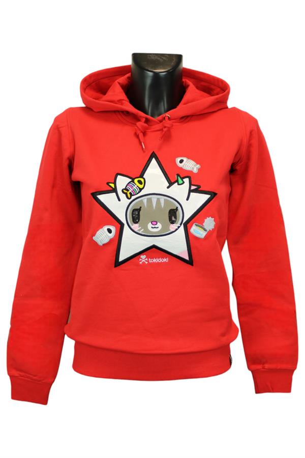 TOKIDOKI CARINA STAR FELPA CON CAPPUCCIO