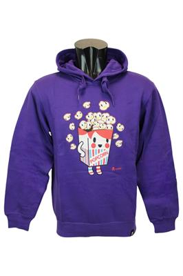 TOKIDOKI POP CORN FELPA CON CAPPUCCIO