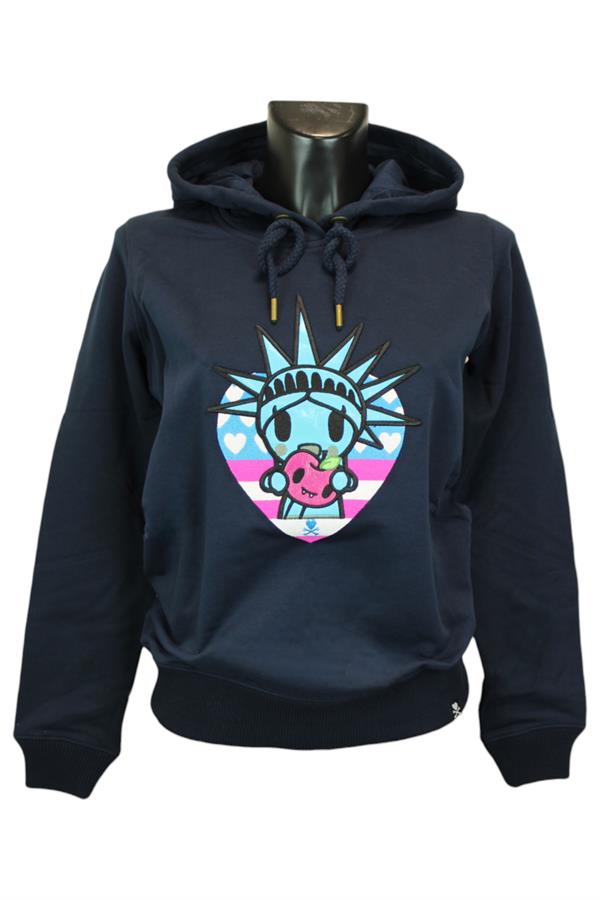 TOKIDOKI FREEDOM BASIC FELPA CON CAPPUCCIO