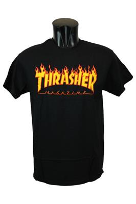 THRASHER FLAME LOGO T SHIRT