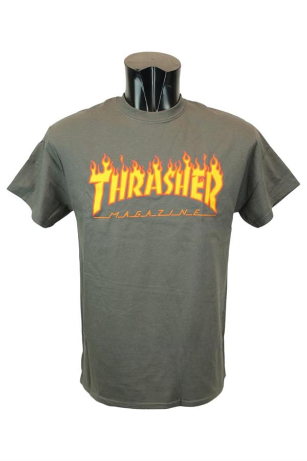 THRASHER FLAME LOGO T SHIRT