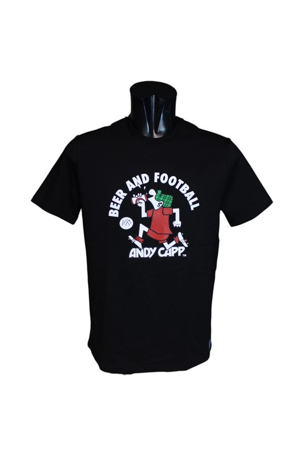 ANDY CAPP T-SHIRT BEER AND FOOTBALL